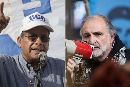 Juan Carlos Alderete y Eduardo Belliboni, referentes de las organizaciones que fueron apuntadas desde el Ministerio de Desarrollo Social