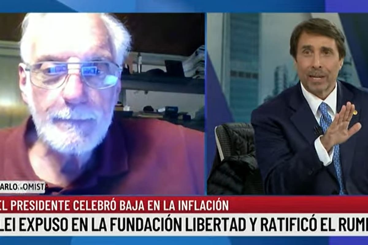 Juan Carlos de Pablo con Eduardo Feinmann en LN+