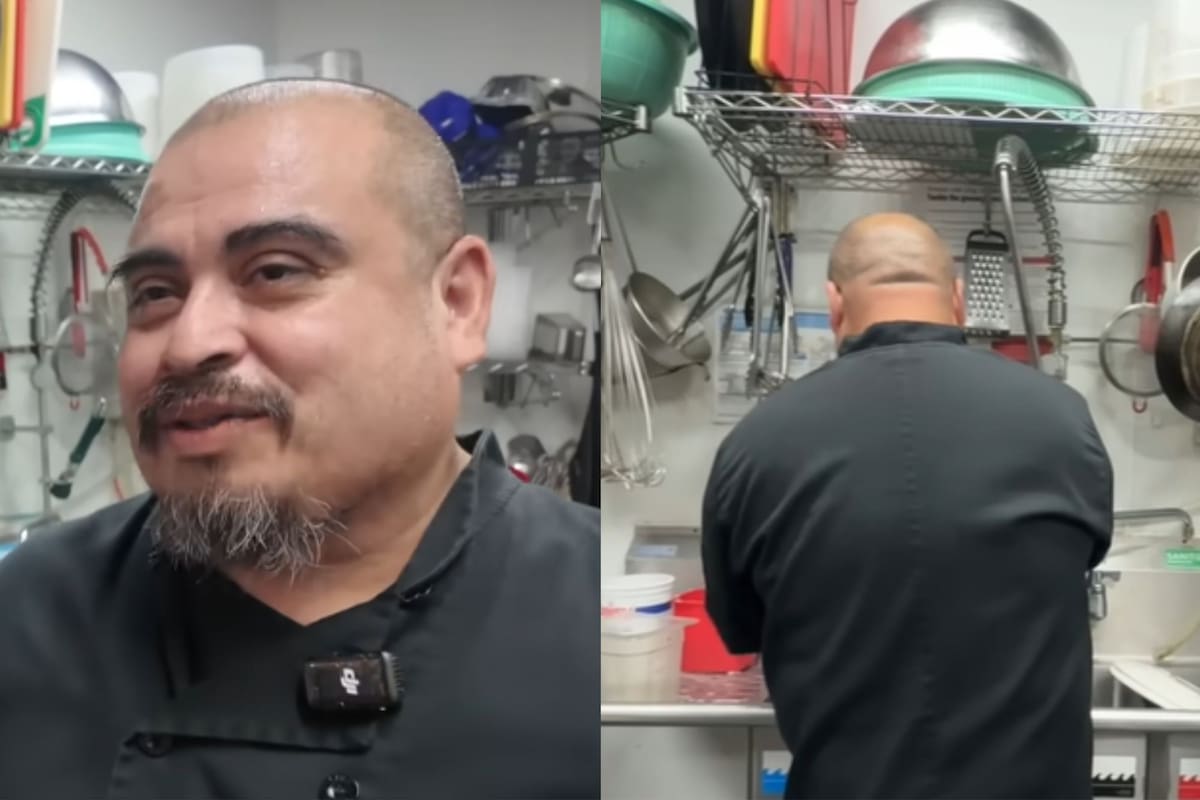 Juan Carlos explicó que no se requiere de experiencia para lavar platos más que ganas de trabajar