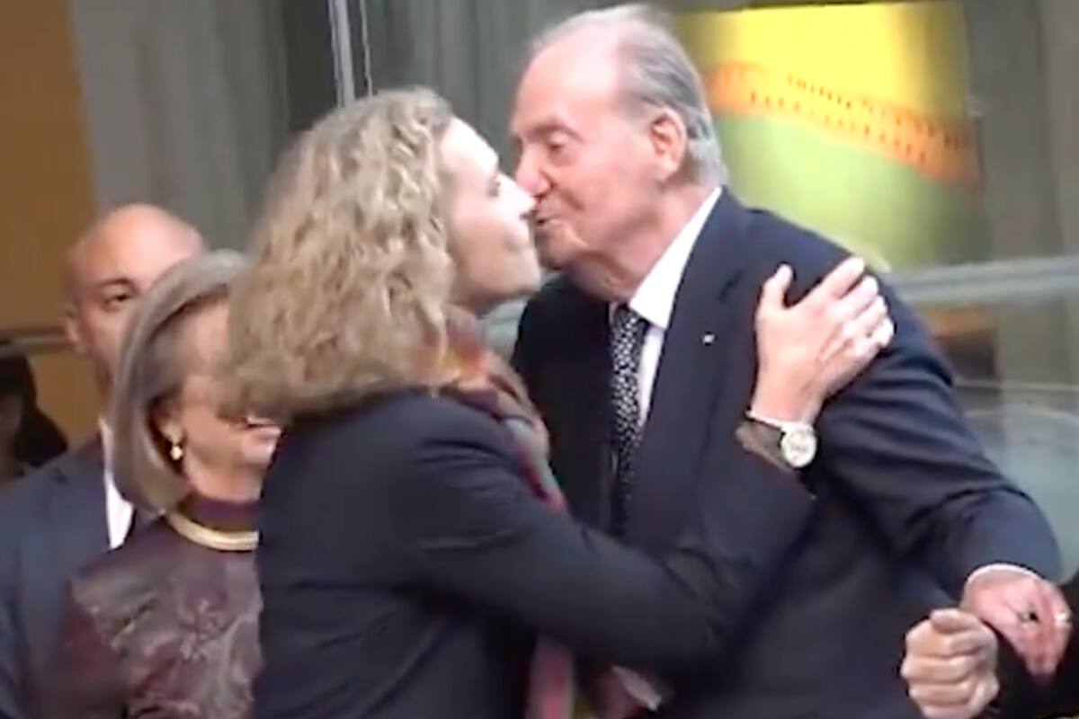 Juan Carlos I y la infanta Elena