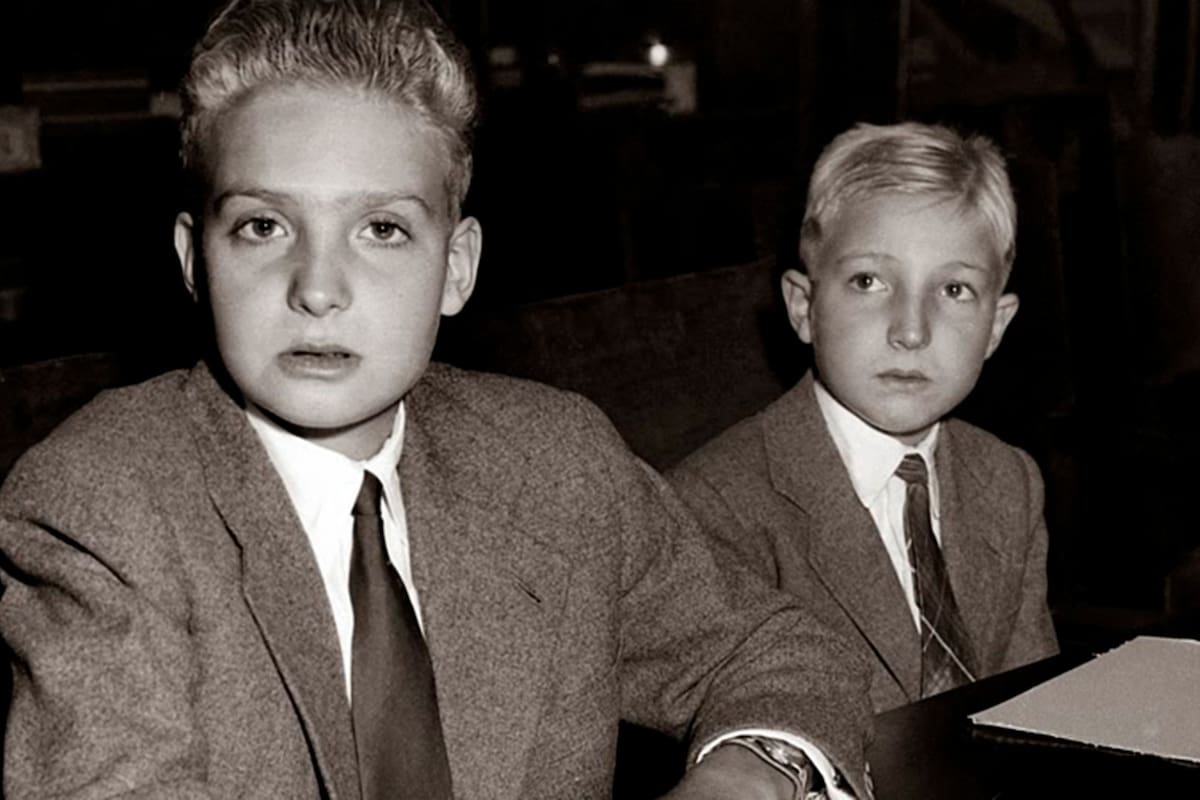 Una de las fotos más conocidas de los hermanos Juan Carlos y Alfonso