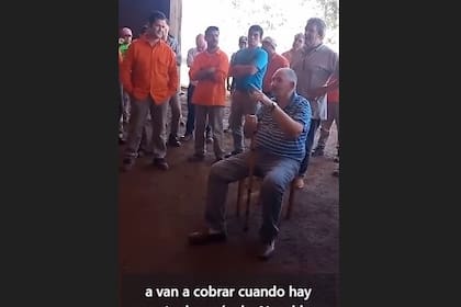 Juan Carlos Lorenzo a sus operarios: "Cobran cuando esto vaya a remate"