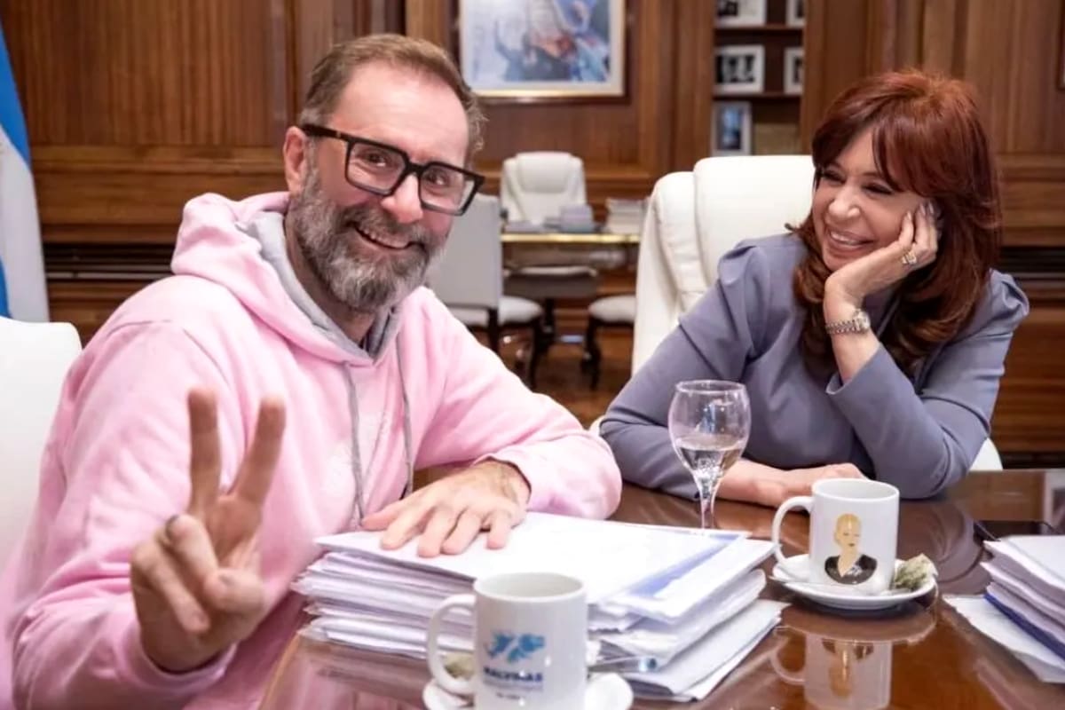 Juan Carlos Molina junto a Cristina Kirchner