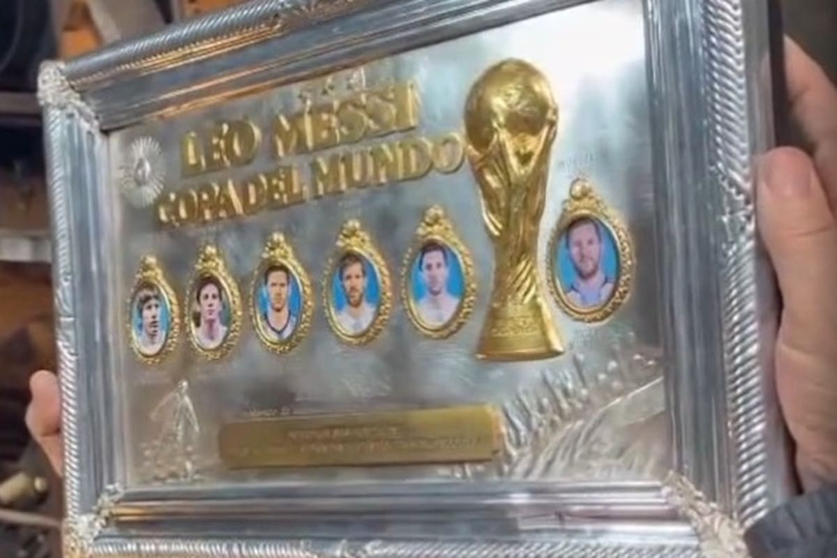 Juan Carlos Pallarols realizó una pieza para Lionel Messi