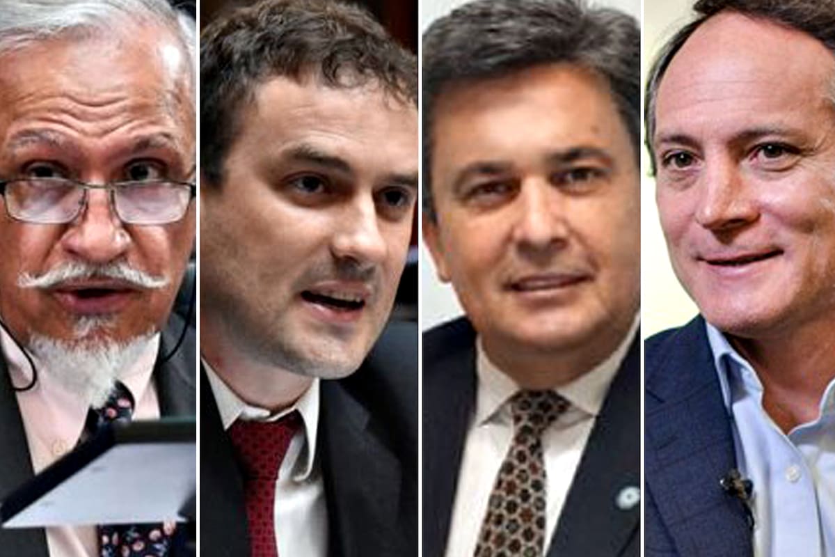 Juan Carlos Romero, Francisco Monti, Víctor Zimermmann y Espínola