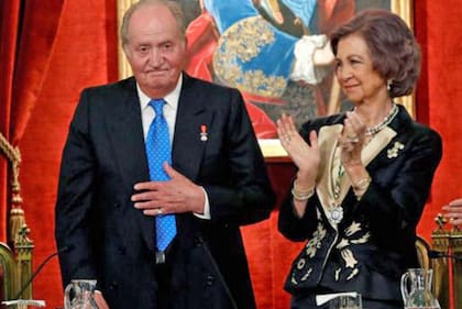 El rey Juan Carlos I y la reina Sofía en una de sus últimas apariciones públicas juntos