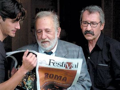 Juan Diego Botto, Adolfo Aristarain y José Sacristán