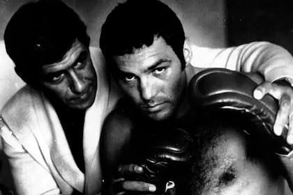 Juan Domingo "Martillo" Roldán y Tito Lectoure, su mentor al borde del ring