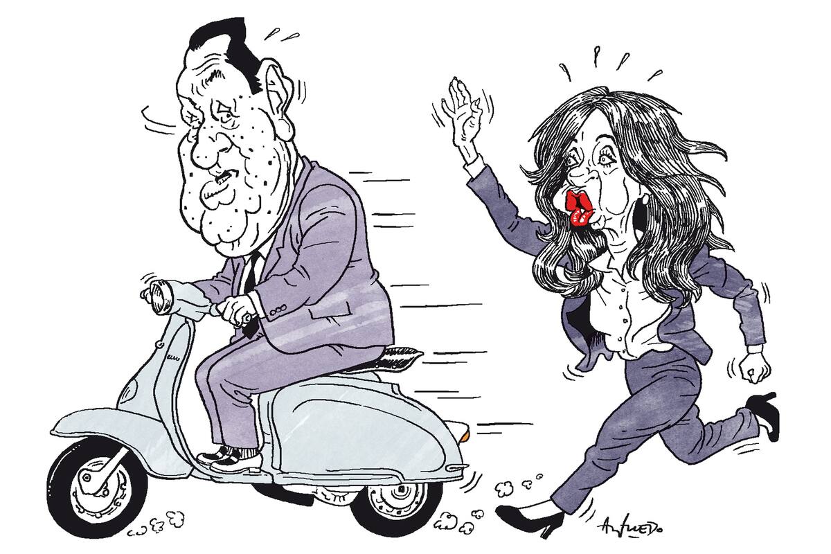 Juan Domingo Perón y Cristina Kirchner