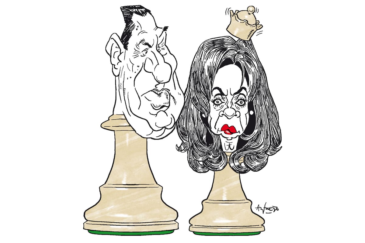 Juan Domingo Perón y Cristina Kirchner