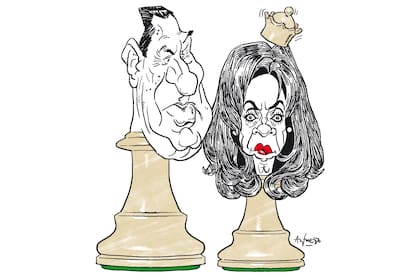 Juan Domingo Perón y Cristina Kirchner