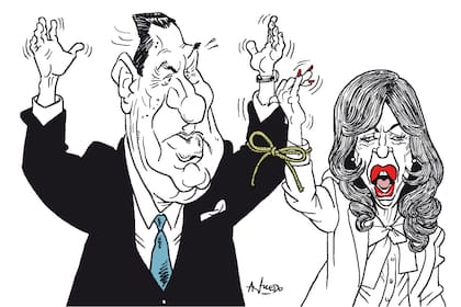 Juan Domingo Perón y Cristina Kirchner
