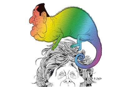 Juan Domingo Perón y Javier Milei