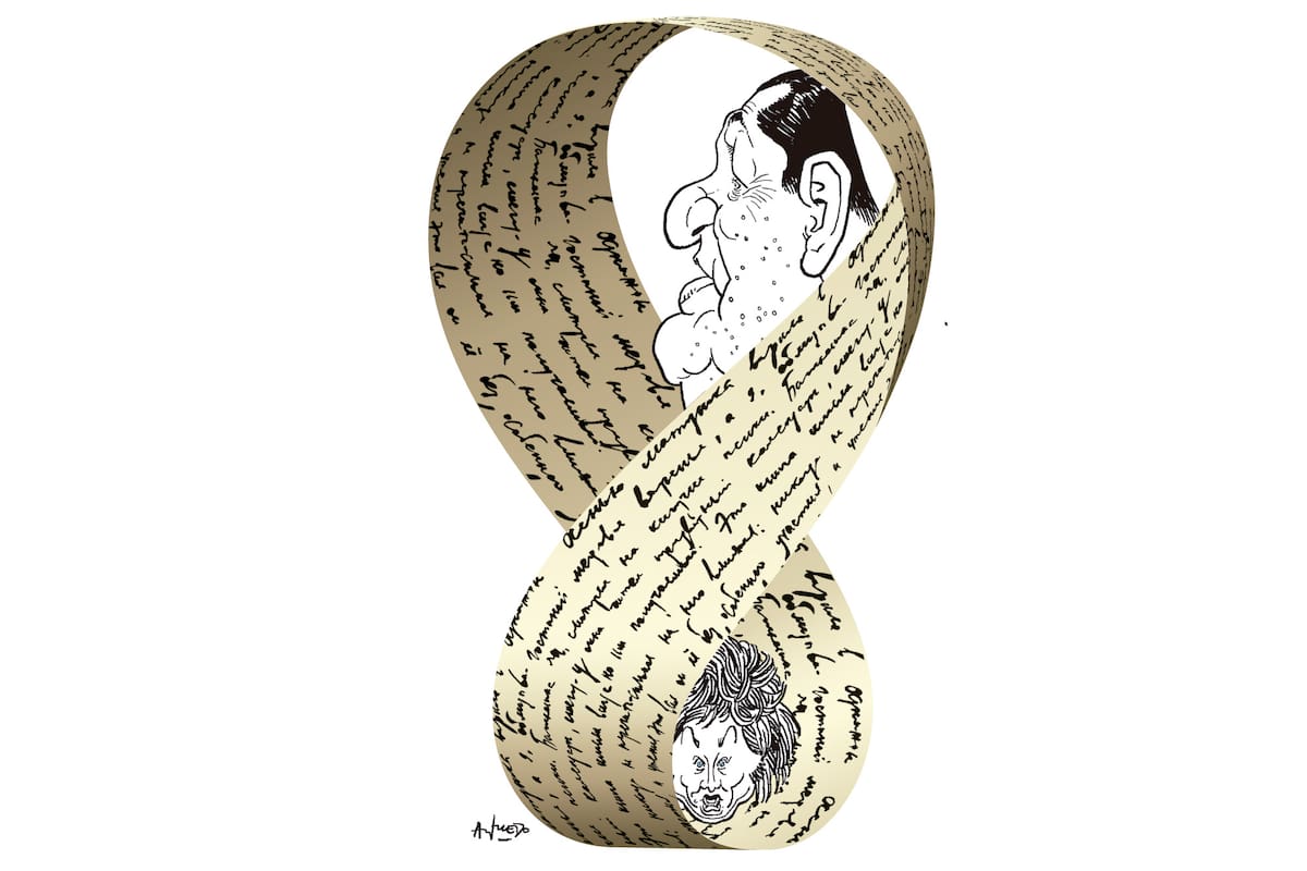 Juan Domingo Perón y Javier Milei