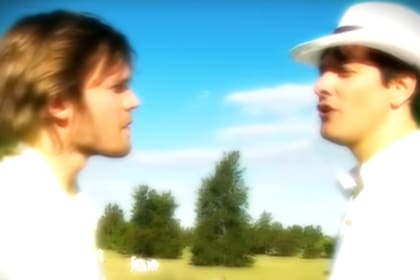 Juan Gil Navarro y Mario Pergolini juntos en Floricienta (Foto: Captura)
