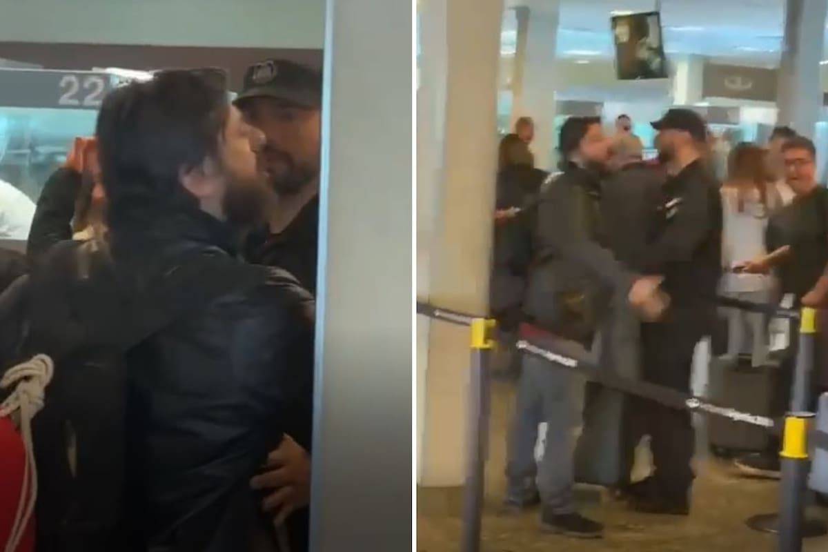 Juan Grabois al llegar al aeropuerto de Ezeiza