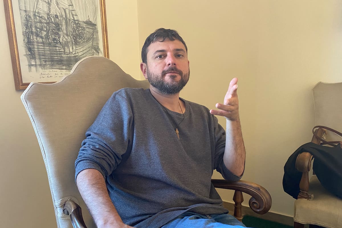 Juan Grabois, en Roma, después de participar en una actividad con el Papa