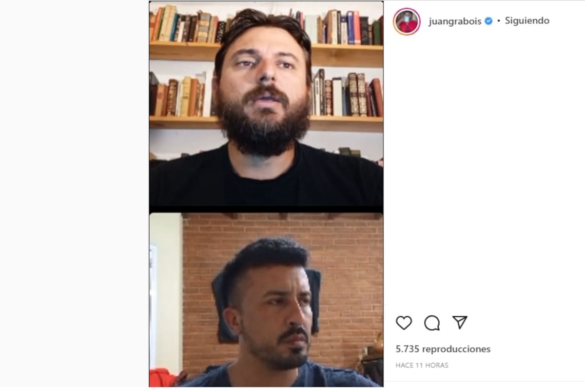 Juan Grabois realizó una transmisión en vivo junto a Sebastián Sánchez, uno de los fundadores de Vientos de Libertad