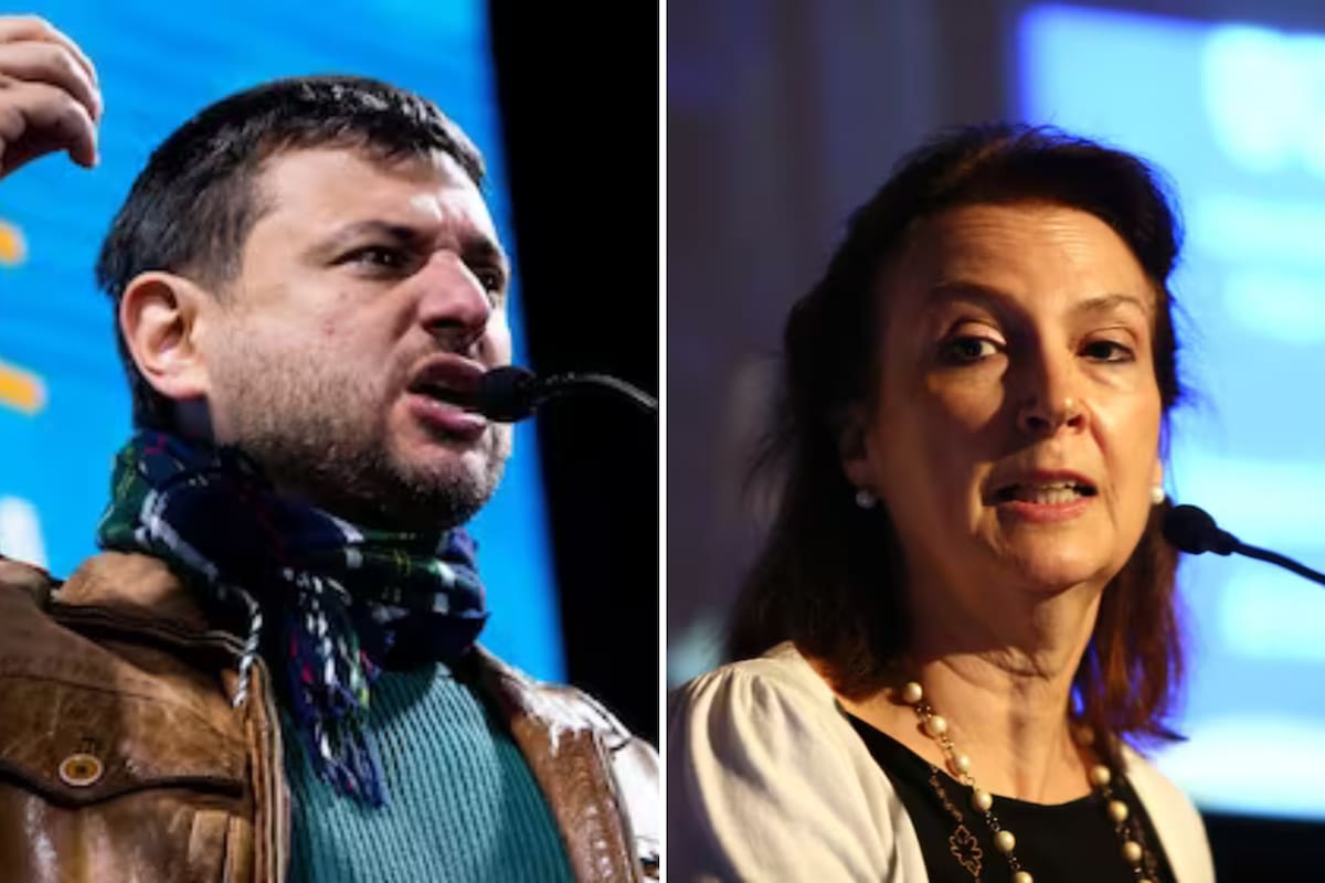 Juan Grabois y Diana Mondino