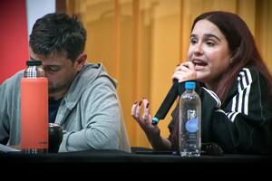 Juan Grabois y Ofelia Fernández, quien quedó fuera de la carrera por un cargo estas elecciones