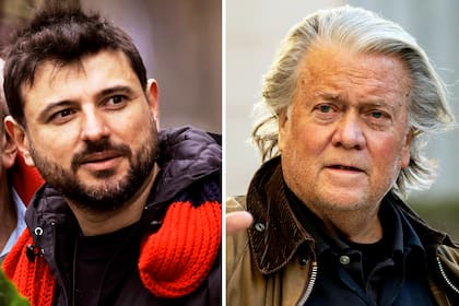 Juan Grabois y Steve Bannon