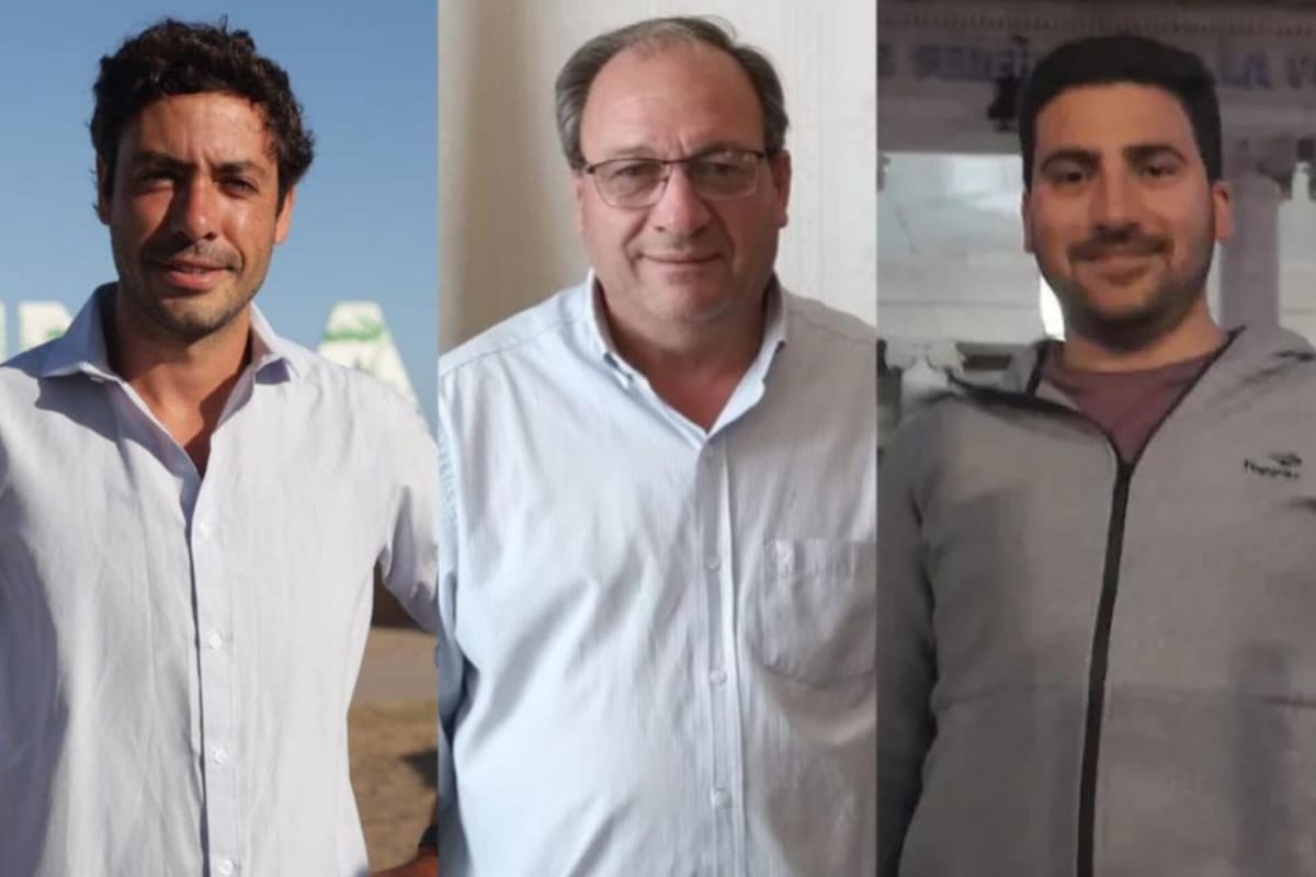 Juan Ibarguren, Ramón Capra y Ramiro Egüen, intendentes electos de Pinamar, General Alvear y 25 de Mayo