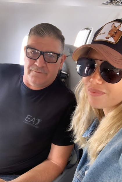 Juan Icardi y Wanda Nara en camino a Lisboa.