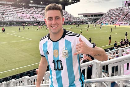 Juan Ignacio Zaffalon en el partido de Inter Miami, donde Lionel Messi debutó como capitán del equipo, el 21 de julio de 2023