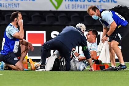 Juan Imhoff se había lesionado a fin de mayo; por eso miró desde fuera a Racing 92 clasificarse para las semifinales del Top 14.