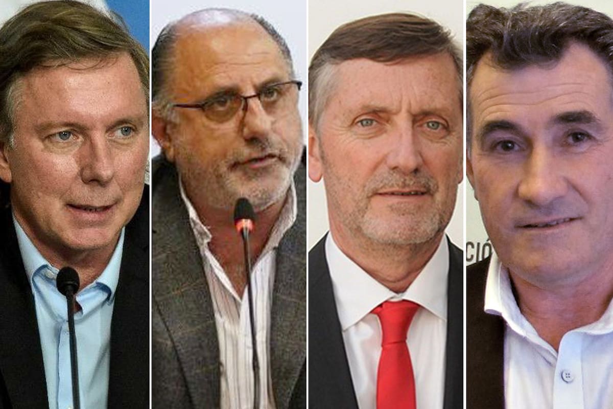 Juan José Bahillo, Jorge Chemes, Elbio Laucirica y Carlos Achetoni