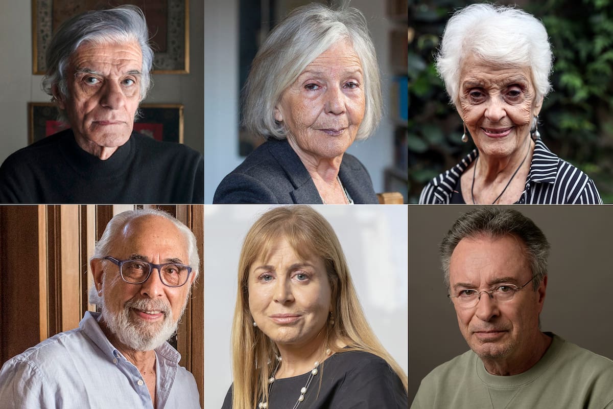 Juan José Sebreli, Beatriz Sarlo, Graciela Fernández Meijide, Santiago Kovadloff, Diana Cohen Agrest y Oscar Martínez, en contra de la invasión rusa en Ucrania