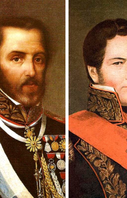Juan Lavalle, Juan Manuel de Rosas y Nicolás Avellaneda