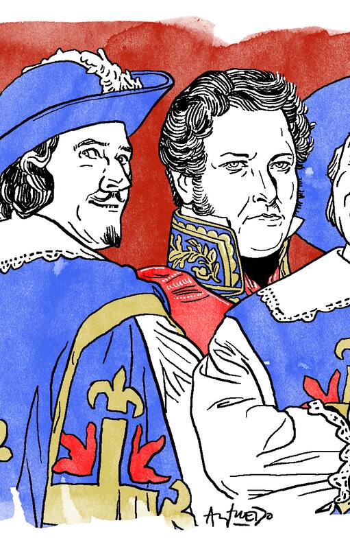 Juan Manuel de Rosas y los Tres Mosqueteros
