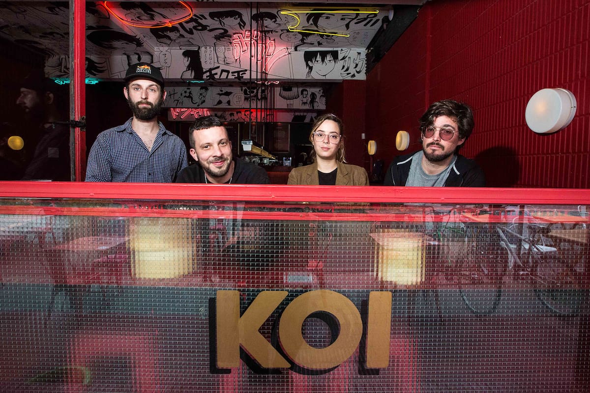 Juan Manuel López, Sebastián Guido, Delfina Spadavecchia y Nicolás Visentin, fundadores de Koi.