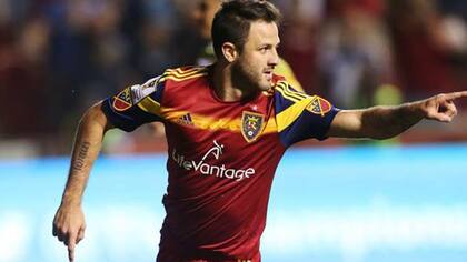 Juan Manuel Martínez con la camiseta del Real Salt Lake