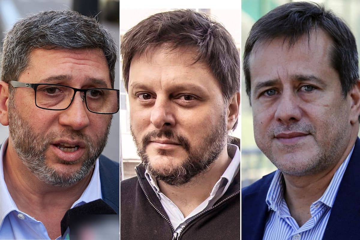 Juan Manuel Olmos, Leandro Santoro y Mariano Recalde