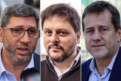 Juan Manuel Olmos, Leandro Santoro y Mariano Recalde