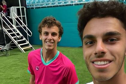 Juan Manuel y Francisco Cerúndolo en el Miami Open 2022, y un día con sonrisas para ambos