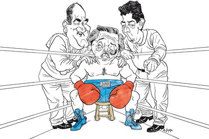 Juan Manzur, Alberto Fernández y Wado de Pedro