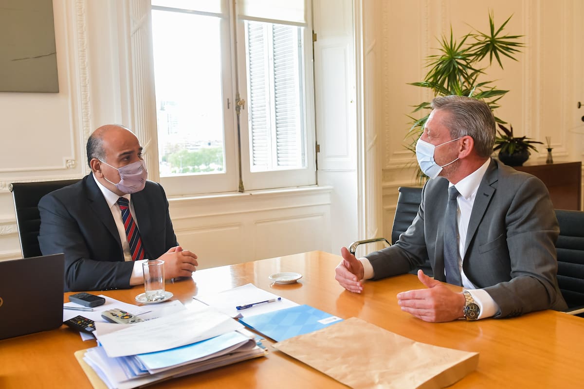 Juan Manzur con Mariano Arcioni, gobernador de Chubut
