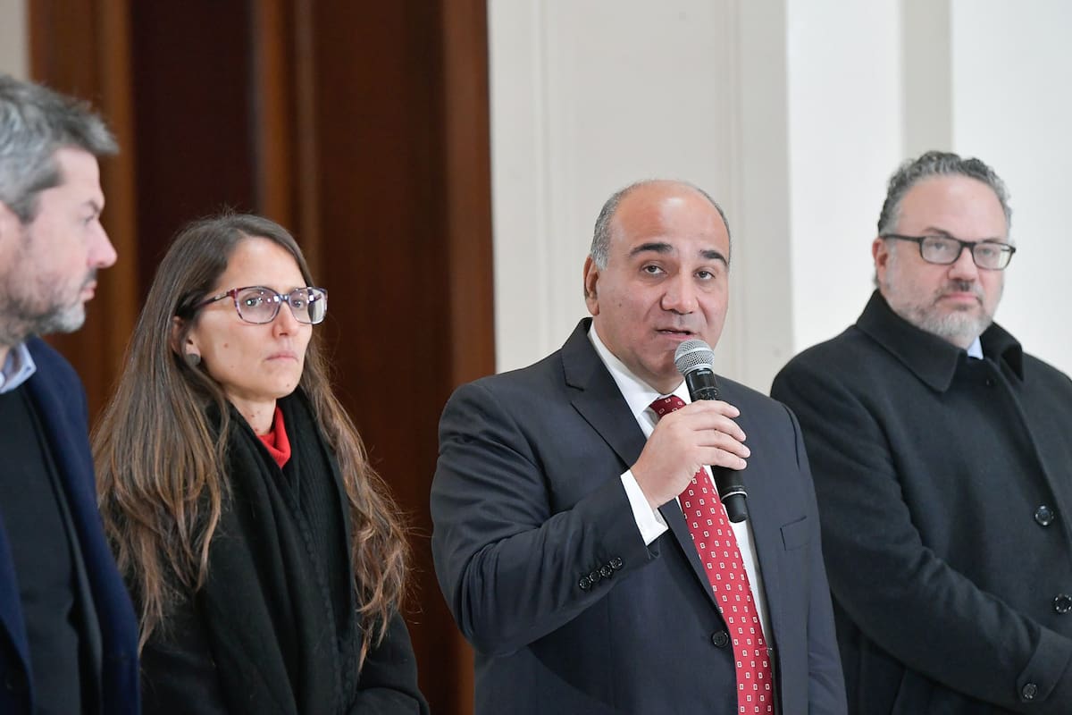 Juan Manzur este miércoles tras la reunión del Gabinete en la Casa Rosada
