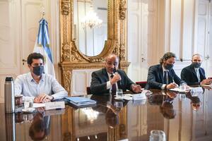 Juan Manzur, la semana pasada, en su primera reunión de gabinete