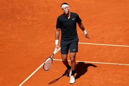 Juan Martín del Potro cayó ante Dusan Lajovic, en Madrid