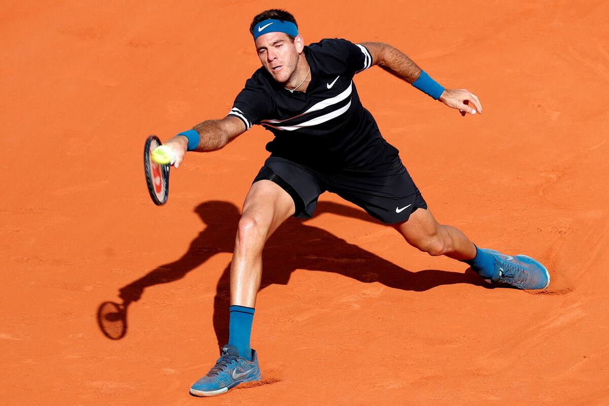 Juan Martin Del Potro, en la segunda ronda de Roland Garros