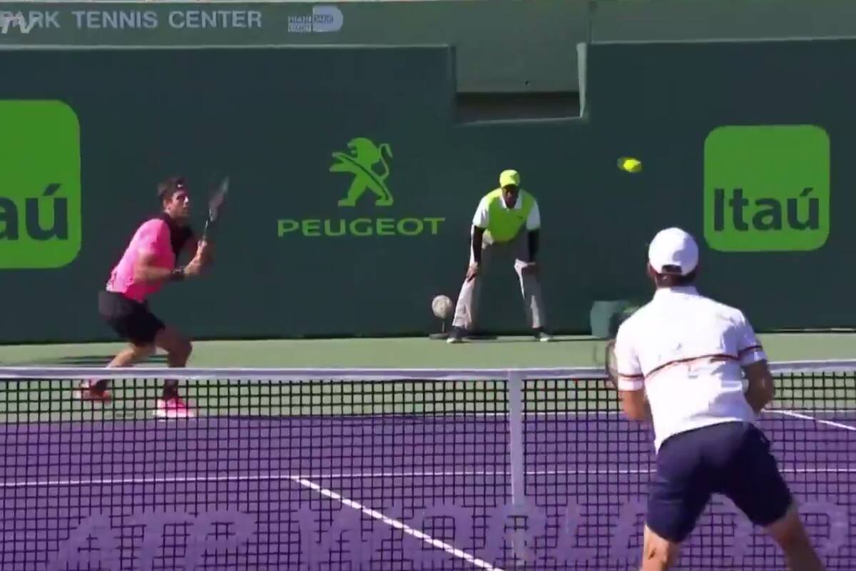 Juan Martín del Potro sacó boleto para los octavos de final de Miami Open