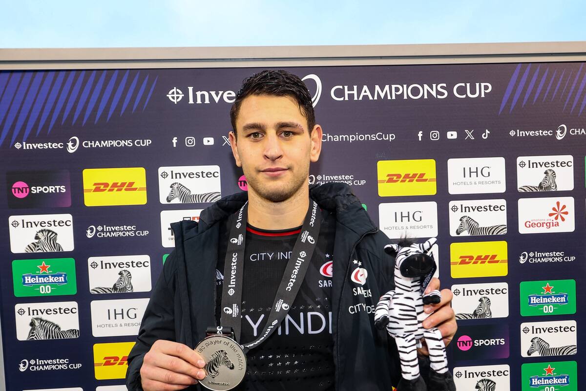 Juan Martín González fue el jugador del partido en Saracens