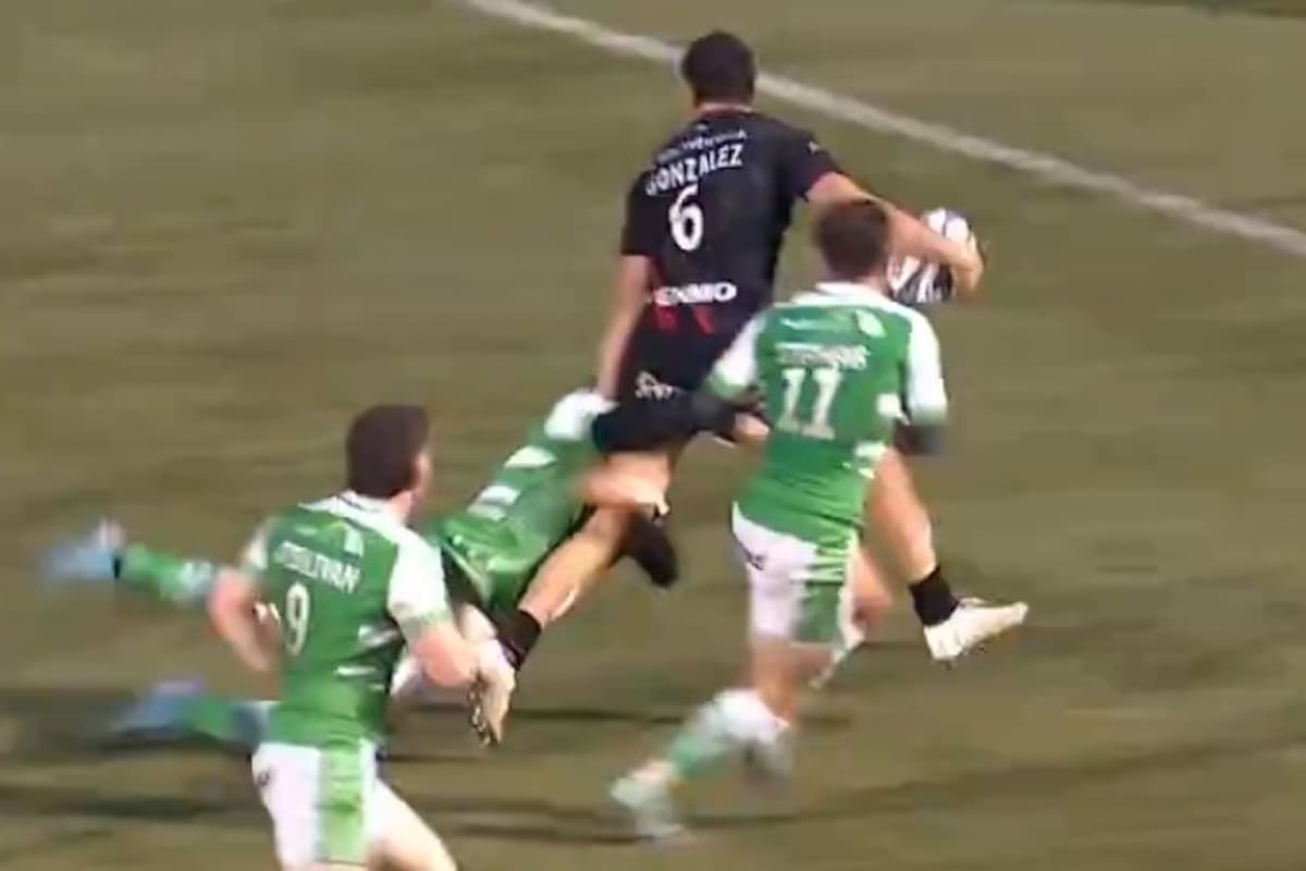 Juan Martín González y su gran try para Saracens