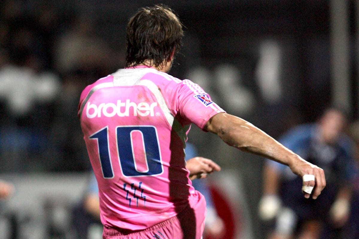 Juan Martín Hernández llevó la 10 en el parisino Stade Français