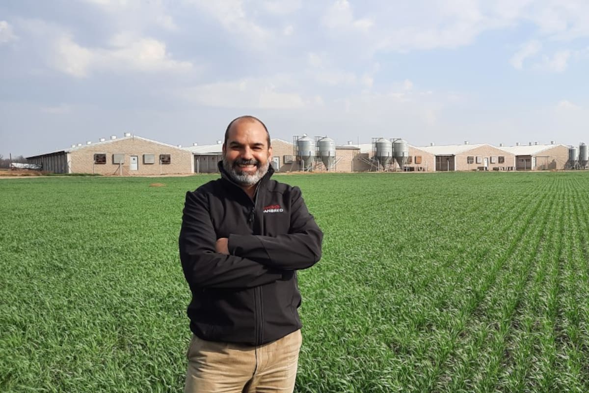Juan Martín Ospital, gerente general de la empresa que produce biogás a partir de purines de la producción de cerdos y de silaje de maíz
