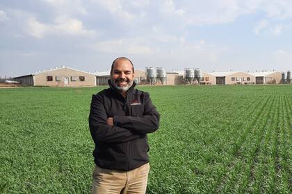 Juan Martín Ospital, gerente general de la empresa que produce biogás a partir de purines de la producción de cerdos y de silaje de maíz